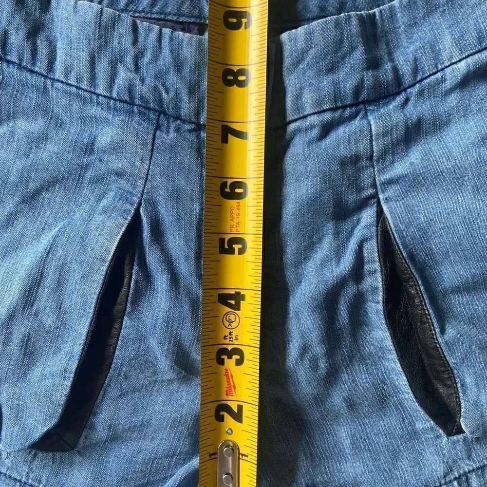 Funktional  100% leather Detail Shorts